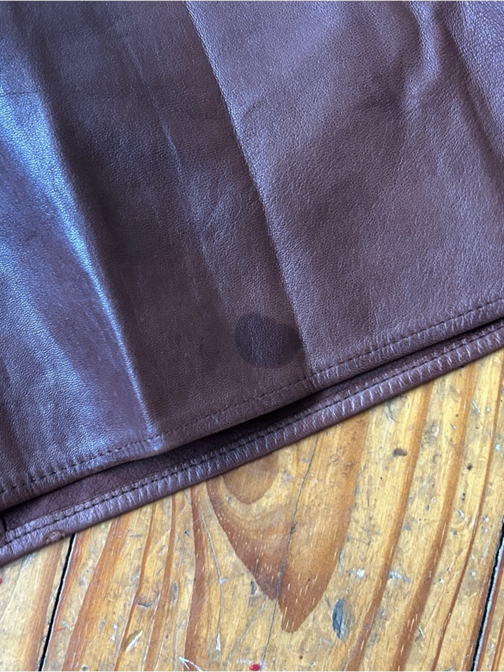 Ralph Lauren Purple Label Chocolate Brown Lambskin Button-Up Shirt Jacket - Picture 8 of 11